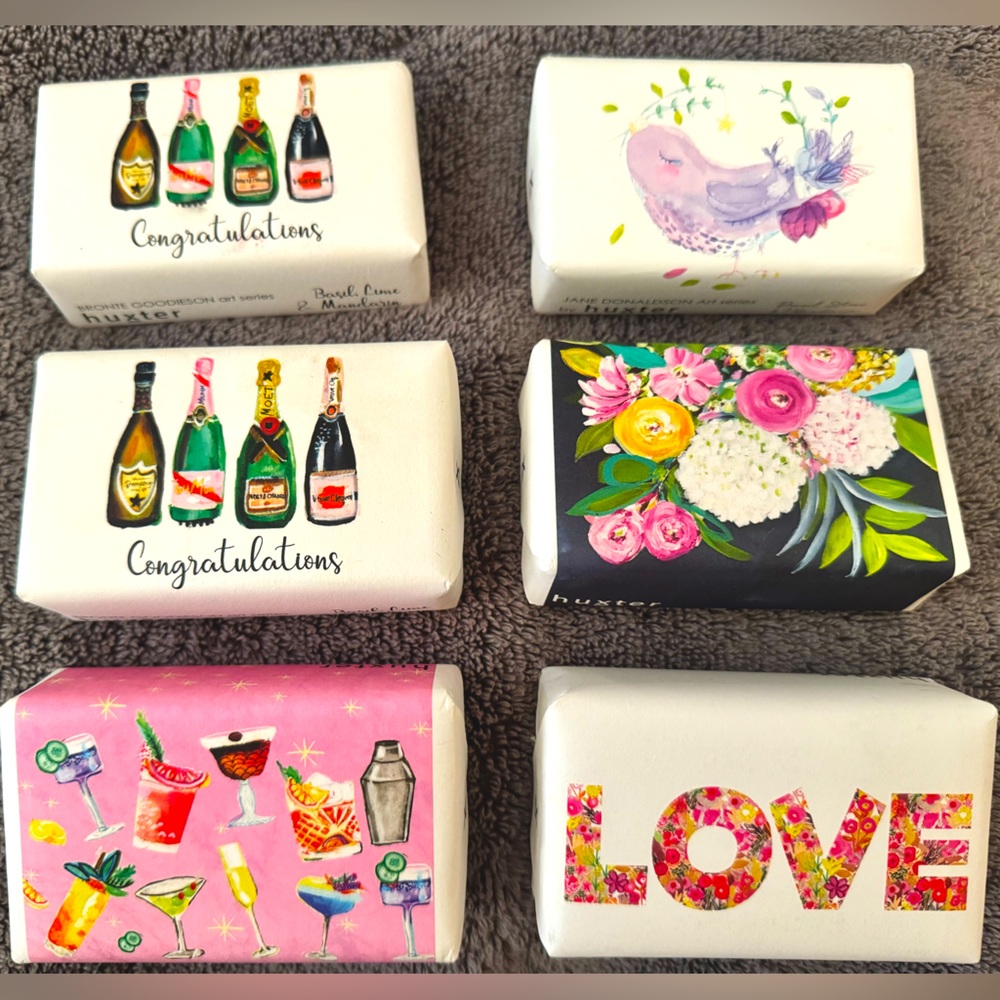 Lot of 6 Beautifully Scented Huxter Soaps